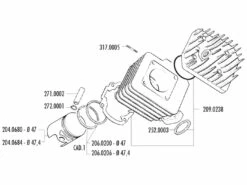 Zylinderkit Polini Grauguss Sport 70ccm Für Honda Bali, SFX, SGX Sky, SXR, SH 50 -Racing Planet Verkaufsgeschäft 119 0078 exp