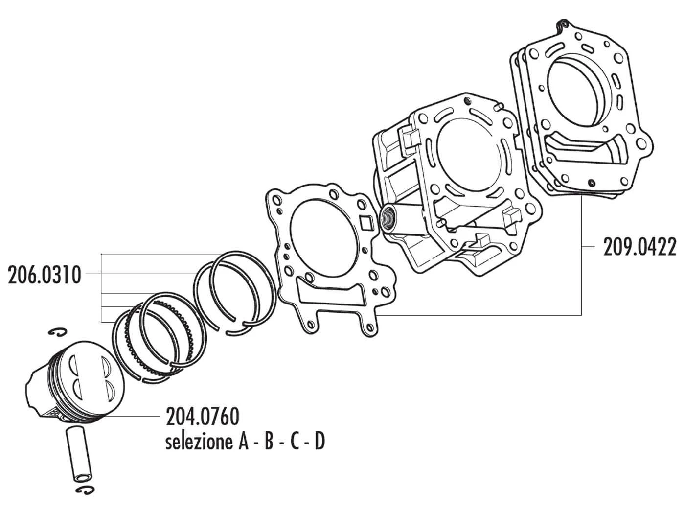 Zylinderkit Polini Aluminium 180ccm Für Aprilia Mit 125, 150cc Rotax 4T 4 Zylinderkit Polini Aluminium 180ccm Für Aprilia Mit 125, 150cc Rotax 4T – Bild 2