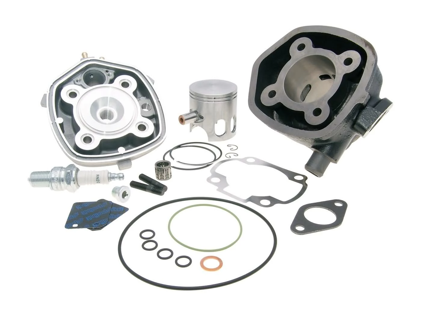 Zylinderkit Polini Grauguss Racing 70ccm Für Minarelli Liegend LC 3 Zylinderkit Polini Grauguss Racing 70ccm Für Minarelli Liegend LC