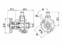 Wasserpumpe Polini Für Peugeot 103 LC -Racing Planet Verkaufsgeschäft 170 2010 polini waterpump draw02