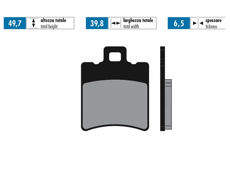 Bremsbeläge Polini Organisch For Race Für Aprilia Malaguti MBK Piaggio Yamaha 4 Bremsbeläge Polini Organisch For Race Für Aprilia Malaguti MBK Piaggio Yamaha – Bild 2