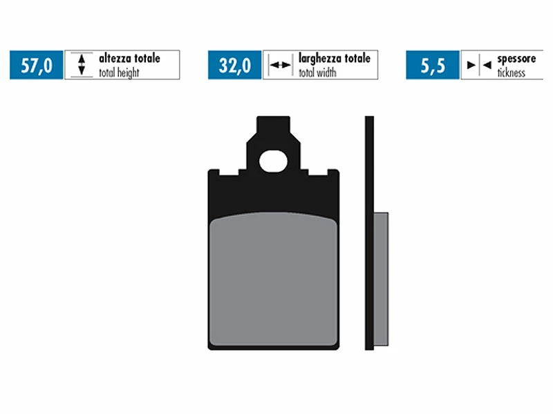 Bremsbeläge Polini Organisch Für Malaguti, Piaggio, Simson 4 Bremsbeläge Polini Organisch Für Malaguti, Piaggio, Simson – Bild 2