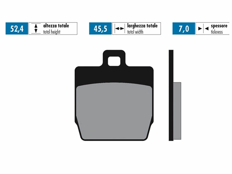 Bremsbeläge Polini Organisch Für Yamaha Aerox, MBK Nitro 4 Bremsbeläge Polini Organisch Für Yamaha Aerox, MBK Nitro – Bild 2