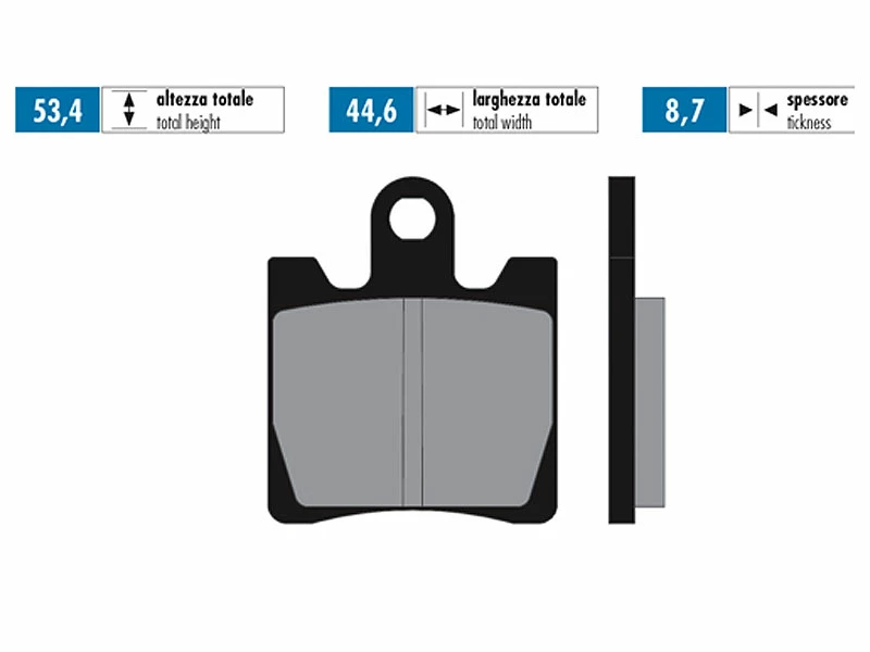 Bremsbeläge Polini Organisch Für Suzuki AN Burgman 250, 400 -2006 4 Bremsbeläge Polini Organisch Für Suzuki AN Burgman 250, 400 -2006 – Bild 2