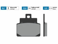 Bremsbeläge Polini Organisch Für Aprilia Scarabeo 100 -Racing Planet Verkaufsgeschäft 174 0028 draw