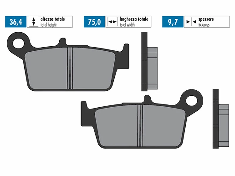 Bremsbeläge Polini Organisch Für Kymco Curio, Fever ZXI, ZXII, KB50, Top Boy, Honda Lead, Shadow 3 Bremsbeläge Polini Organisch Für Kymco Curio, Fever ZXI, ZXII, KB50, Top Boy, Honda Lead, Shadow – Bild 2