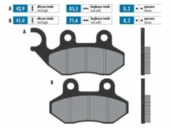 Bremsbeläge Polini Sinter Für PGO SYM TGB -Racing Planet Verkaufsgeschäft 174 2099 draw