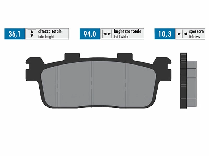 Bremsbeläge Polini Sinter Für Kymco K-XCT, People GT, S, X-Citing, New 4 Bremsbeläge Polini Sinter Für Kymco K-XCT, People GT, S, X-Citing, New – Bild 2
