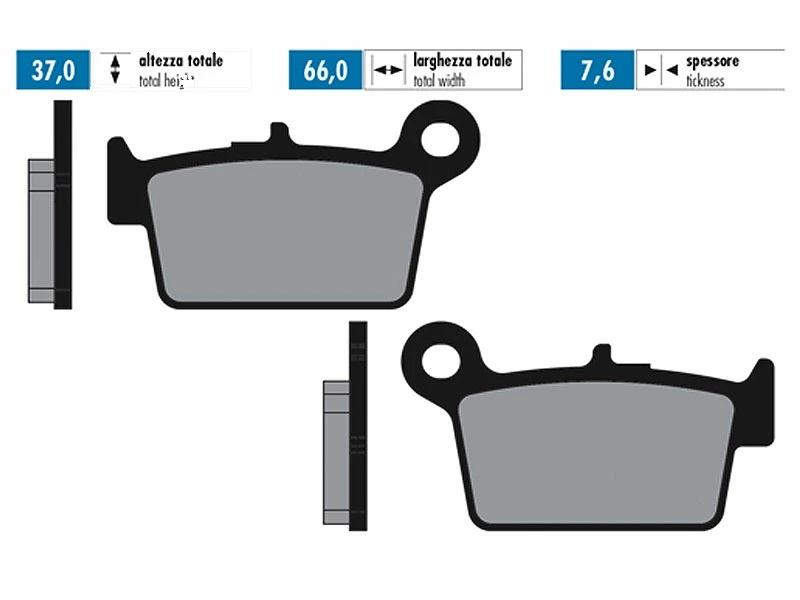 Bremsbeläge Polini Sinter Für Beta RR50 4 Bremsbeläge Polini Sinter Für Beta RR50 – Bild 2