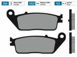 Bremsbeläge Polini Sinter Für Kymco Xciting 400i, Daelim, Kawasaki -Racing Planet Verkaufsgeschäft 174 2140 draw