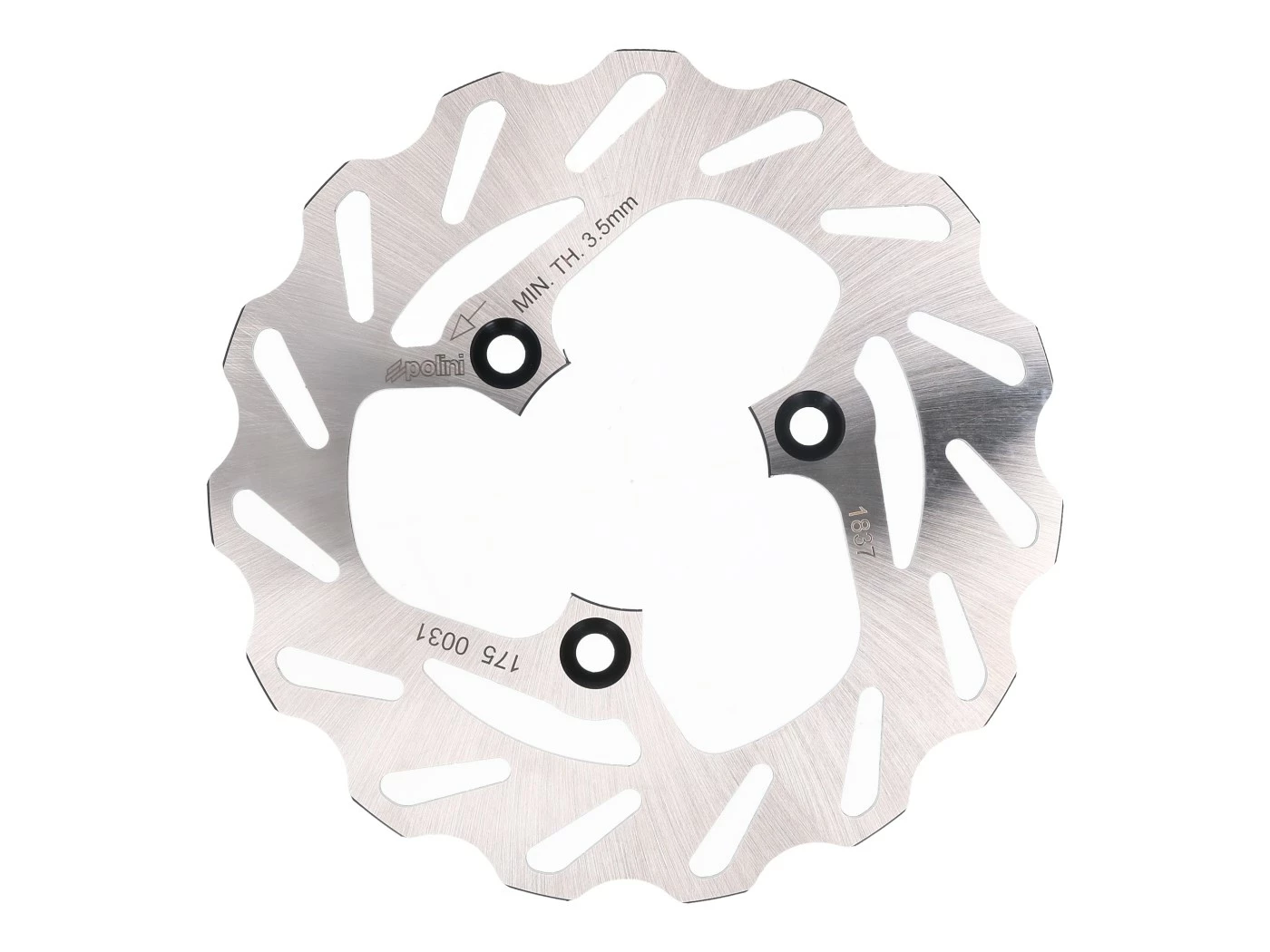 Bremsscheibe Polini Wavy Für Aprilia, Gilera, Malaguti, Piaggio 3 Bremsscheibe Polini Wavy Für Aprilia, Gilera, Malaguti, Piaggio