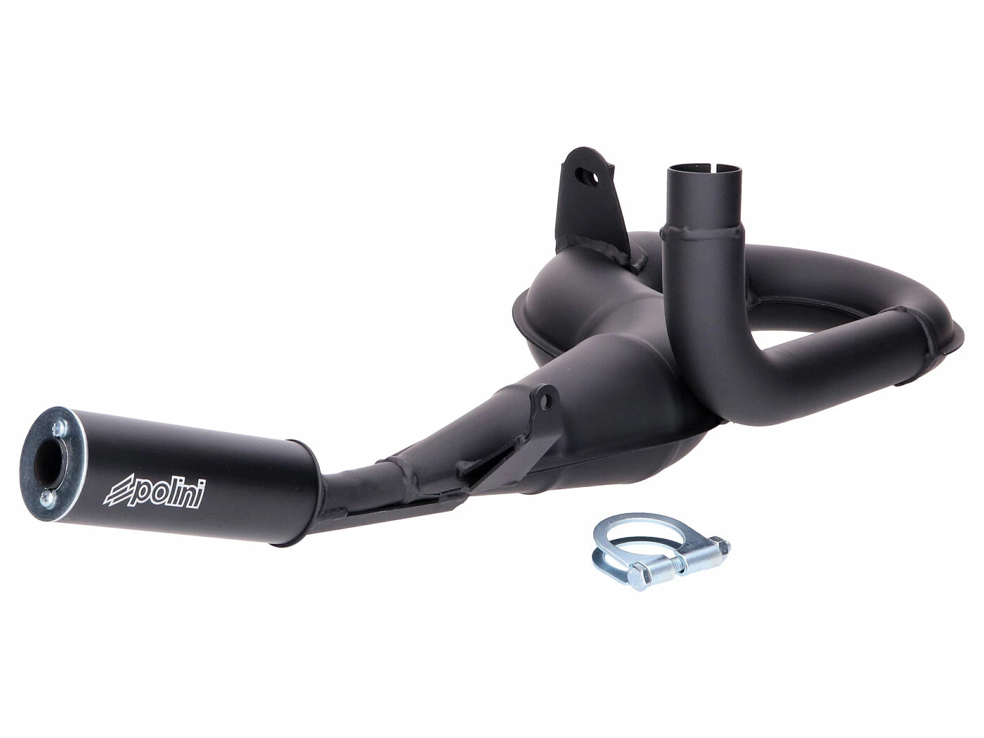 Auspuff Polini Mit Alu-Endschalldämpfer Für LML Star Deluxe, Vespa PX 125, 150 2T 3 Auspuff Polini Mit Alu-Endschalldämpfer Für LML Star Deluxe, Vespa PX 125, 150 2T