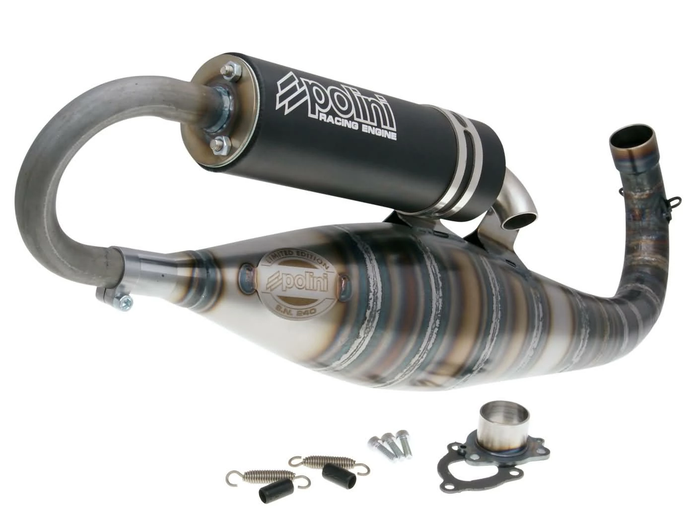 Auspuff Polini Evolution P.R.E. 70ccm Für Piaggio Zip SP, Zip 2 SP (Polini Rennmotor)