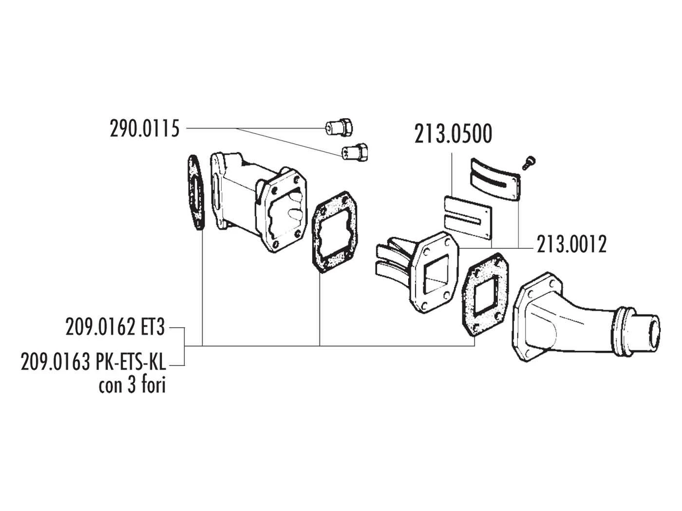 Ansaugstutzen Polini Membran 16/25,5mm Für Vespa 50 Special 4 Ansaugstutzen Polini Membran 16/25,5mm Für Vespa 50 Special – Bild 2