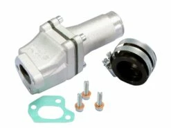 Ansaugstutzen Polini Membran 30/36mm Für Piaggio Ape 50 FL, FL2, FL3, RST Mix Mit 24-30mm PWK Vergaser