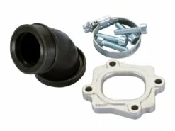 Ansaugstutzen Polini 360 28/33mm Für Minarelli Liegend Mit 26-28mm Mikuni VM Vergaser