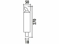Endschalldämpfer Polini Aluminium, 18mm Aufnahme -Racing Planet Verkaufsgeschäft 218 0015 18 draw