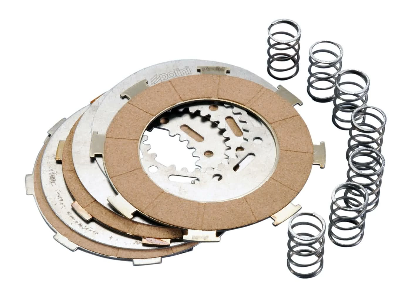 Kupplungsscheiben Set Polini Kork Für Vespa 125 T5, 200 PE-PX 3 Kupplungsscheiben Set Polini Kork Für Vespa 125 T5, 200 PE-PX
